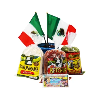 Mayonesa B/B, ketchup B/B y salsa verde B/B